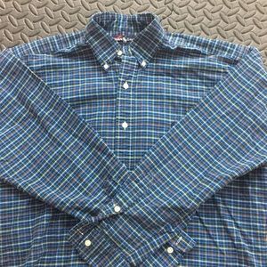 Ralph Lauren L/S Oxford Royal Blue Plaid m